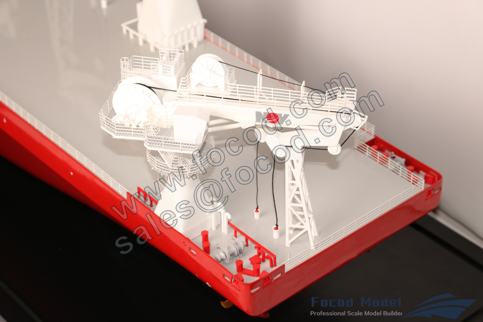 custom made model of 143m Offshore Support Vessel Far Sentinel